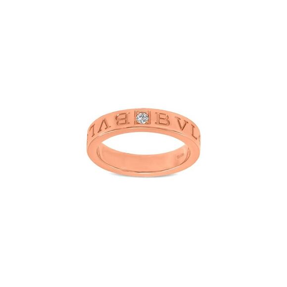 Bulgari 18K Rose Gold 0.01 Ct. Tw. Diamond Ring